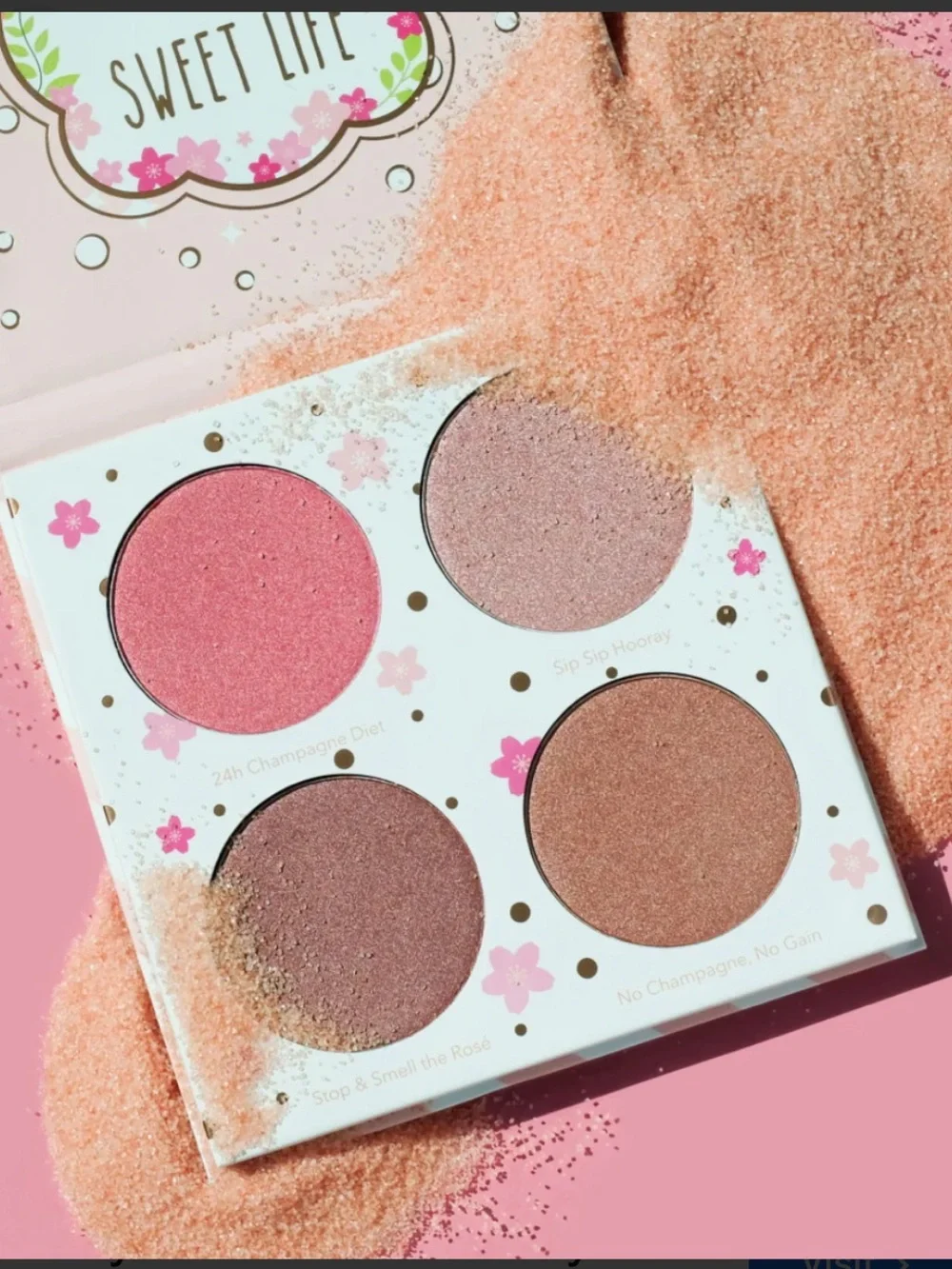 Beauty Bakerie Cotton Candy Champagne Shimmer Blush Palette BNIB